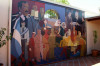 Foto del mural homenaje a la Democracia en el patio de la sede del HCD (2)